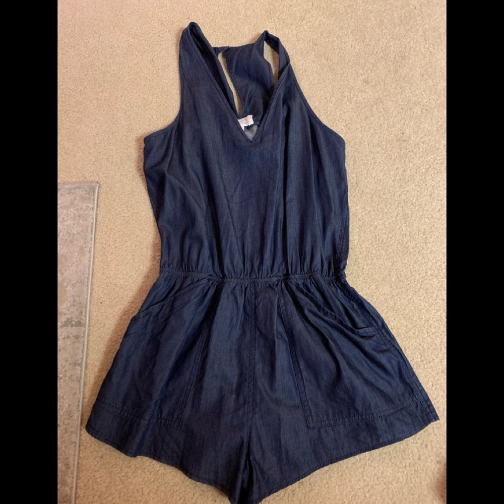 Denim romper